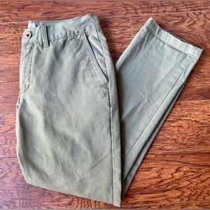 Taylor Stitch Slim Mid Rise Chino Olive